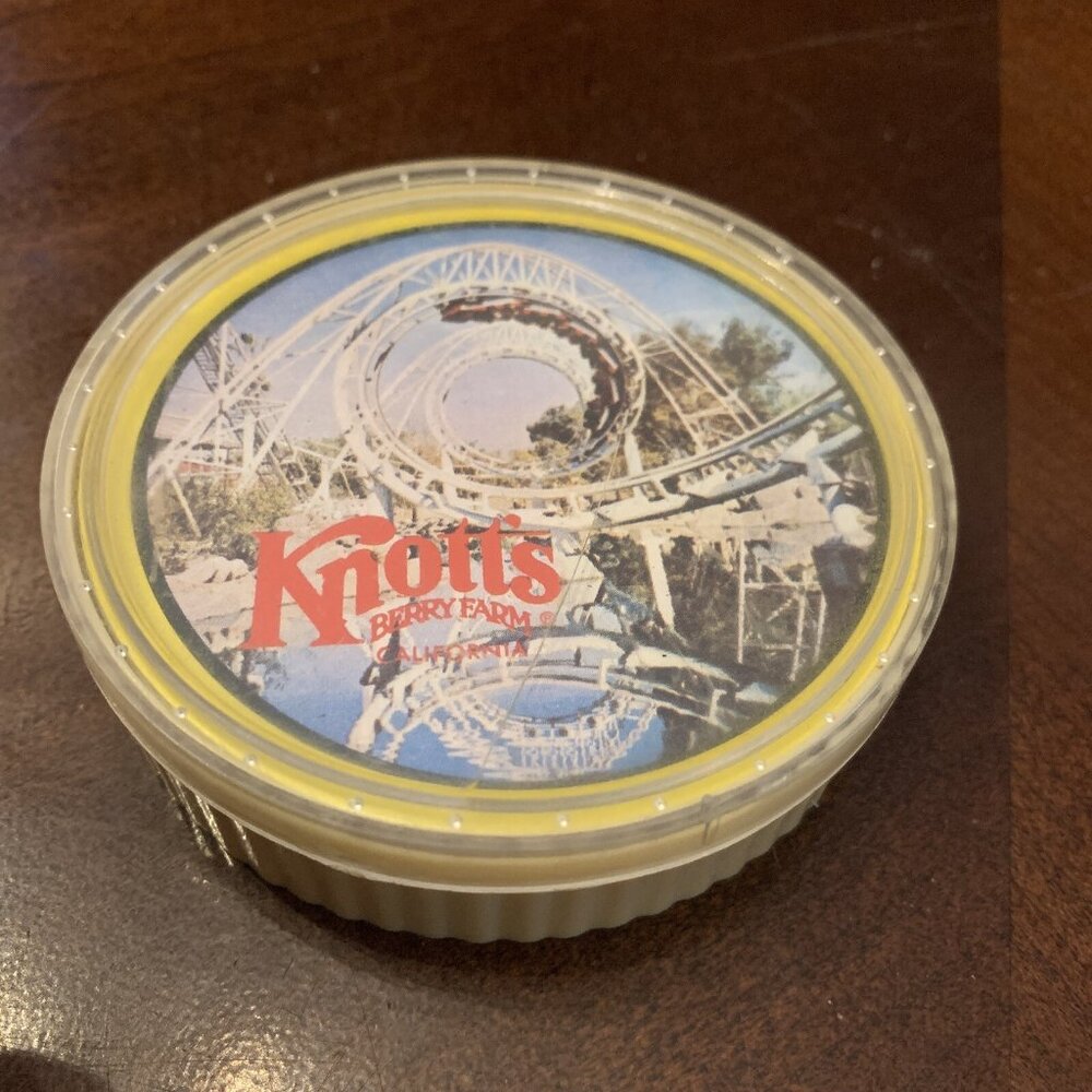 Knotts Berry Farm Playing Cards - Round Vintage 1970s